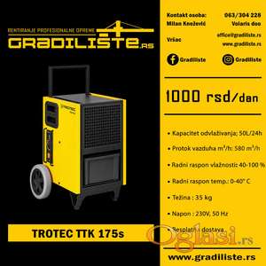 Masina za susenje / isusivanje vlage 50l/24h Trotec TTK 175